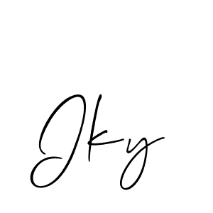 Also we have Iky name is the best signature style. Create professional handwritten signature collection using Allison_Script autograph style. Iky signature style 2 images and pictures png