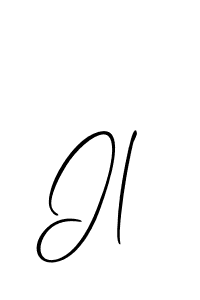 You should practise on your own different ways (Allison_Script) to write your name (Il) in signature. don't let someone else do it for you. Il signature style 2 images and pictures png