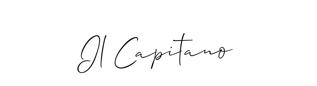 Also we have Il Capitano name is the best signature style. Create professional handwritten signature collection using Allison_Script autograph style. Il Capitano signature style 2 images and pictures png