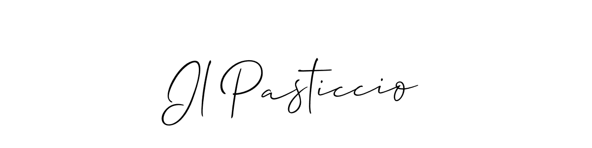 Il Pasticcio stylish signature style. Best Handwritten Sign (Allison_Script) for my name. Handwritten Signature Collection Ideas for my name Il Pasticcio. Il Pasticcio signature style 2 images and pictures png