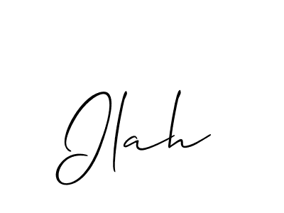 Similarly Allison_Script is the best handwritten signature design. Signature creator online .You can use it as an online autograph creator for name Ilah. Ilah signature style 2 images and pictures png