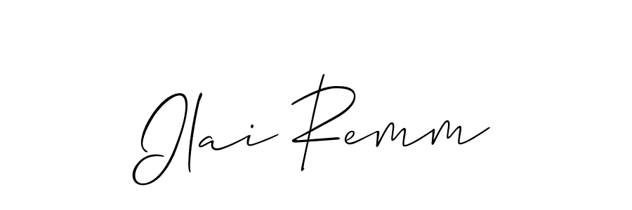 How to Draw Ilai Remm signature style? Allison_Script is a latest design signature styles for name Ilai Remm. Ilai Remm signature style 2 images and pictures png
