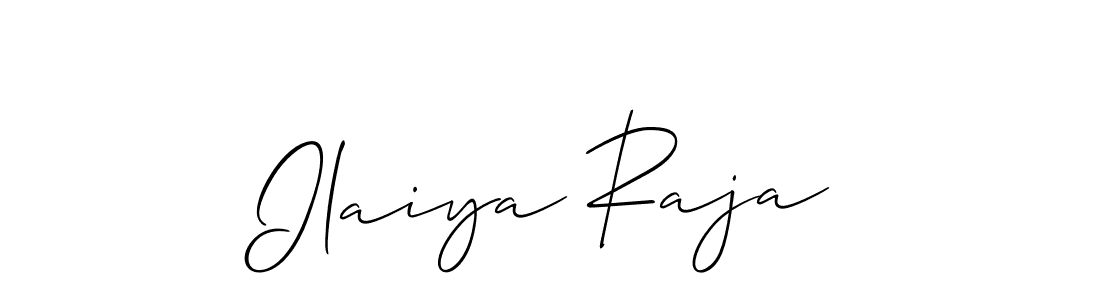 How to make Ilaiya Raja signature? Allison_Script is a professional autograph style. Create handwritten signature for Ilaiya Raja name. Ilaiya Raja signature style 2 images and pictures png