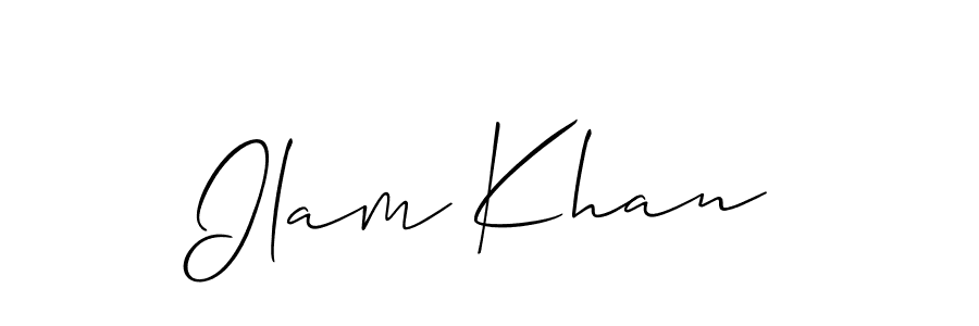 It looks lik you need a new signature style for name Ilam Khan. Design unique handwritten (Allison_Script) signature with our free signature maker in just a few clicks. Ilam Khan signature style 2 images and pictures png