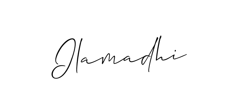 Ilamadhi stylish signature style. Best Handwritten Sign (Allison_Script) for my name. Handwritten Signature Collection Ideas for my name Ilamadhi. Ilamadhi signature style 2 images and pictures png