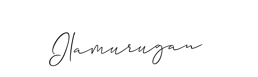 How to Draw Ilamurugan signature style? Allison_Script is a latest design signature styles for name Ilamurugan. Ilamurugan signature style 2 images and pictures png