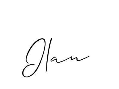 Allison_Script is a professional signature style that is perfect for those who want to add a touch of class to their signature. It is also a great choice for those who want to make their signature more unique. Get Ilan name to fancy signature for free. Ilan signature style 2 images and pictures png