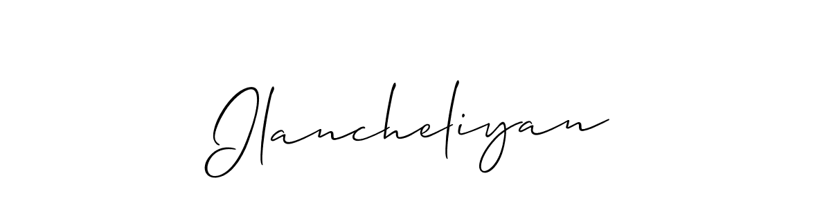 Ilancheliyan stylish signature style. Best Handwritten Sign (Allison_Script) for my name. Handwritten Signature Collection Ideas for my name Ilancheliyan. Ilancheliyan signature style 2 images and pictures png