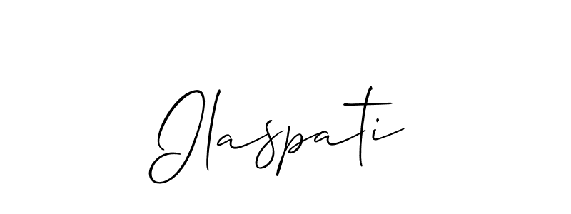 You should practise on your own different ways (Allison_Script) to write your name (Ilaspati) in signature. don't let someone else do it for you. Ilaspati signature style 2 images and pictures png