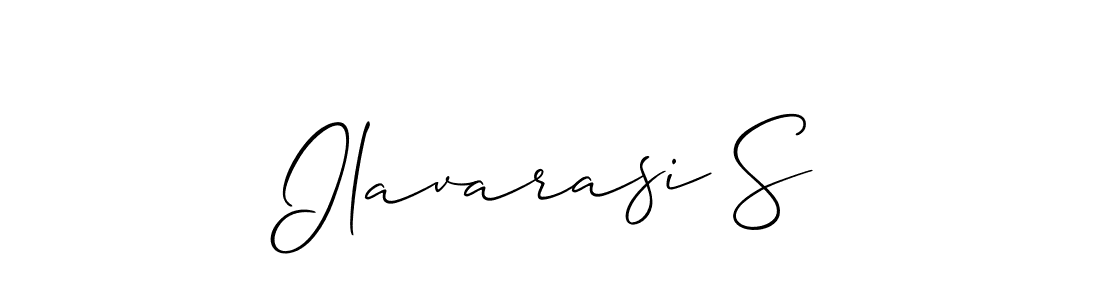 Make a beautiful signature design for name Ilavarasi S. With this signature (Allison_Script) style, you can create a handwritten signature for free. Ilavarasi S signature style 2 images and pictures png