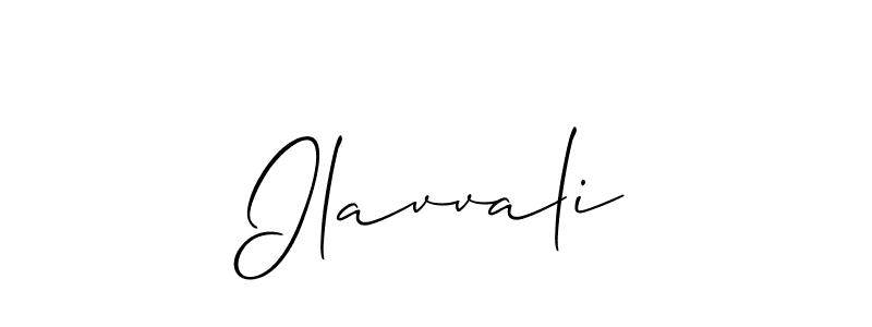 How to make Ilavvali name signature. Use Allison_Script style for creating short signs online. This is the latest handwritten sign. Ilavvali signature style 2 images and pictures png