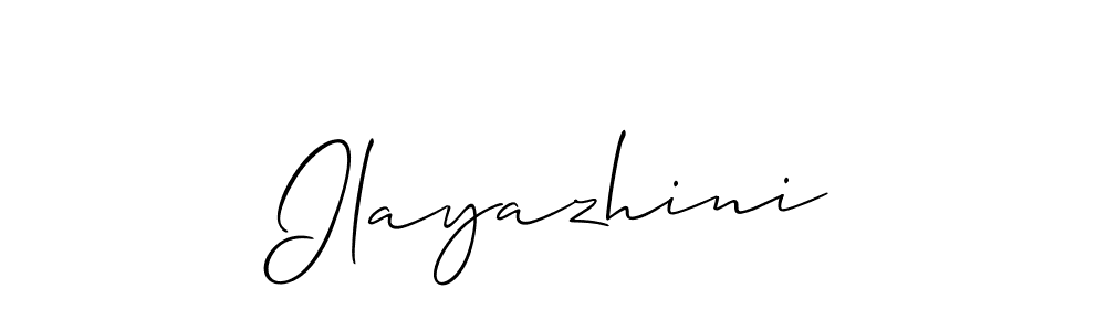 How to Draw Ilayazhini signature style? Allison_Script is a latest design signature styles for name Ilayazhini. Ilayazhini signature style 2 images and pictures png