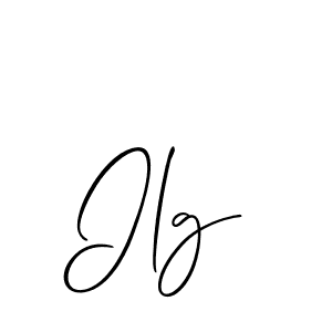 How to make Ilg signature? Allison_Script is a professional autograph style. Create handwritten signature for Ilg name. Ilg signature style 2 images and pictures png