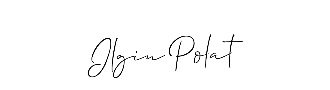 Design your own signature with our free online signature maker. With this signature software, you can create a handwritten (Allison_Script) signature for name Ilgin Polat. Ilgin Polat signature style 2 images and pictures png
