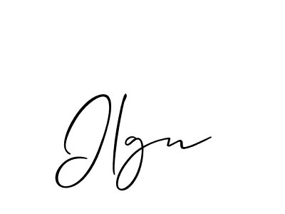 Also we have Ilgn name is the best signature style. Create professional handwritten signature collection using Allison_Script autograph style. Ilgn signature style 2 images and pictures png