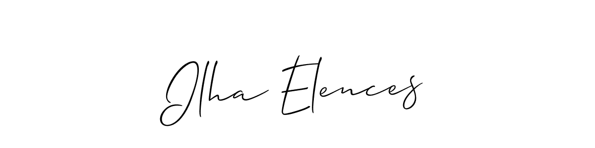 Similarly Allison_Script is the best handwritten signature design. Signature creator online .You can use it as an online autograph creator for name Ilha Elences. Ilha Elences signature style 2 images and pictures png