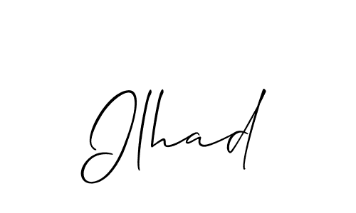 Make a short Ilhad signature style. Manage your documents anywhere anytime using Allison_Script. Create and add eSignatures, submit forms, share and send files easily. Ilhad signature style 2 images and pictures png