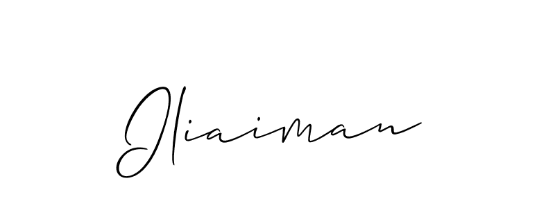 Also You can easily find your signature by using the search form. We will create Iliaiman name handwritten signature images for you free of cost using Allison_Script sign style. Iliaiman signature style 2 images and pictures png