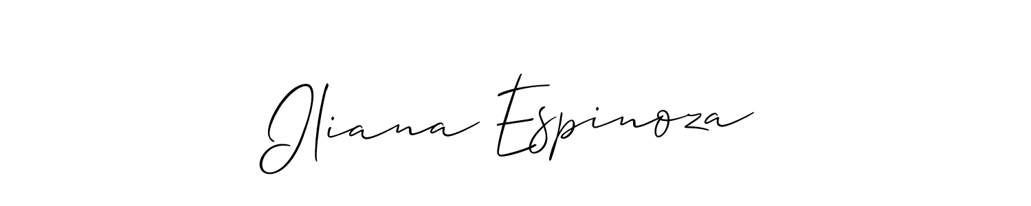 Best and Professional Signature Style for Iliana Espinoza. Allison_Script Best Signature Style Collection. Iliana Espinoza signature style 2 images and pictures png