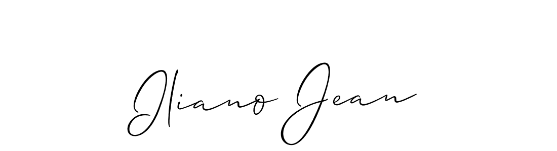 You can use this online signature creator to create a handwritten signature for the name Iliano Jean. This is the best online autograph maker. Iliano Jean signature style 2 images and pictures png