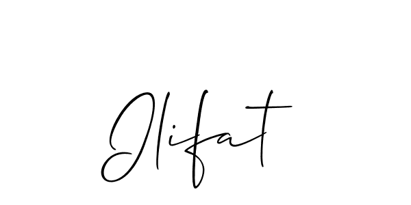 How to make Ilifat name signature. Use Allison_Script style for creating short signs online. This is the latest handwritten sign. Ilifat signature style 2 images and pictures png