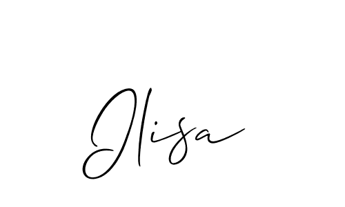 It looks lik you need a new signature style for name Ilisa. Design unique handwritten (Allison_Script) signature with our free signature maker in just a few clicks. Ilisa signature style 2 images and pictures png