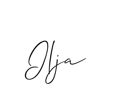 It looks lik you need a new signature style for name Ilja. Design unique handwritten (Allison_Script) signature with our free signature maker in just a few clicks. Ilja signature style 2 images and pictures png