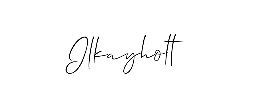Design your own signature with our free online signature maker. With this signature software, you can create a handwritten (Allison_Script) signature for name Ilkayholt. Ilkayholt signature style 2 images and pictures png