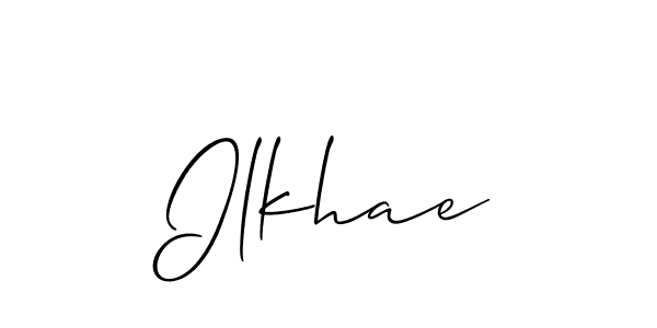 Check out images of Autograph of Ilkhae name. Actor Ilkhae Signature Style. Allison_Script is a professional sign style online. Ilkhae signature style 2 images and pictures png