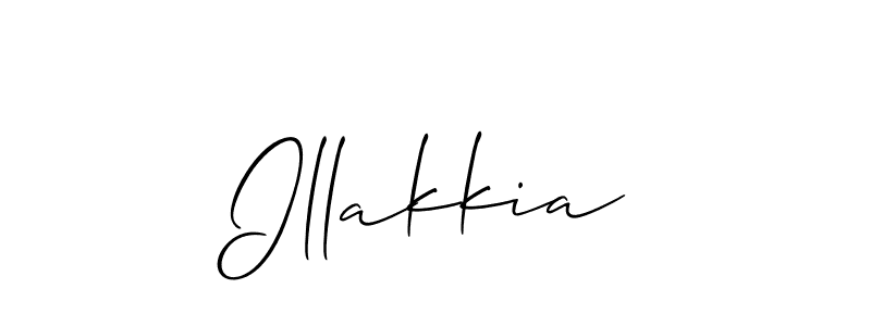 How to Draw Illakkia signature style? Allison_Script is a latest design signature styles for name Illakkia. Illakkia signature style 2 images and pictures png