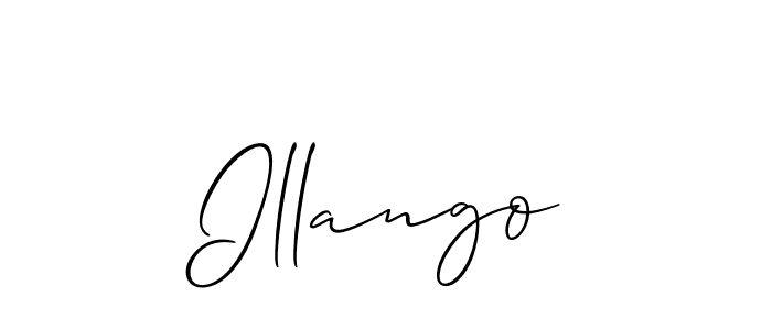 Best and Professional Signature Style for Illango. Allison_Script Best Signature Style Collection. Illango signature style 2 images and pictures png