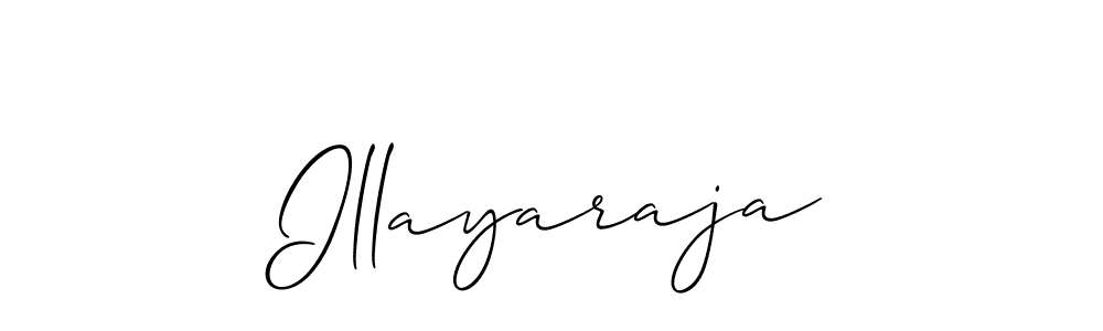 Also we have Illayaraja name is the best signature style. Create professional handwritten signature collection using Allison_Script autograph style. Illayaraja signature style 2 images and pictures png
