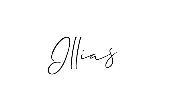 Allison_Script is a professional signature style that is perfect for those who want to add a touch of class to their signature. It is also a great choice for those who want to make their signature more unique. Get Illias name to fancy signature for free. Illias signature style 2 images and pictures png