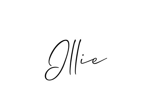 Also You can easily find your signature by using the search form. We will create Illie name handwritten signature images for you free of cost using Allison_Script sign style. Illie signature style 2 images and pictures png