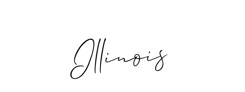 You should practise on your own different ways (Allison_Script) to write your name (Illinois) in signature. don't let someone else do it for you. Illinois signature style 2 images and pictures png