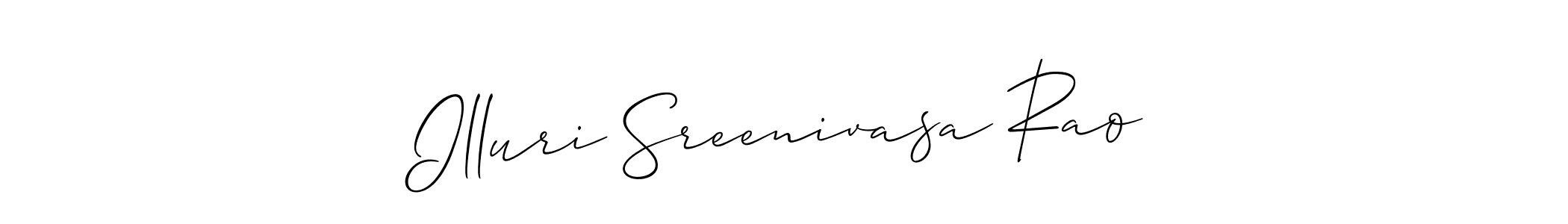 Illuri Sreenivasa Rao stylish signature style. Best Handwritten Sign (Allison_Script) for my name. Handwritten Signature Collection Ideas for my name Illuri Sreenivasa Rao. Illuri Sreenivasa Rao signature style 2 images and pictures png