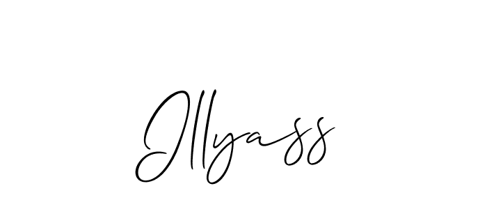 Best and Professional Signature Style for Illyass. Allison_Script Best Signature Style Collection. Illyass signature style 2 images and pictures png
