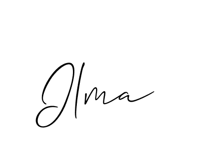 Ilma stylish signature style. Best Handwritten Sign (Allison_Script) for my name. Handwritten Signature Collection Ideas for my name Ilma. Ilma signature style 2 images and pictures png
