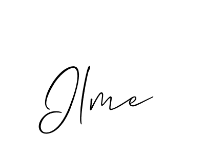How to make Ilme name signature. Use Allison_Script style for creating short signs online. This is the latest handwritten sign. Ilme signature style 2 images and pictures png