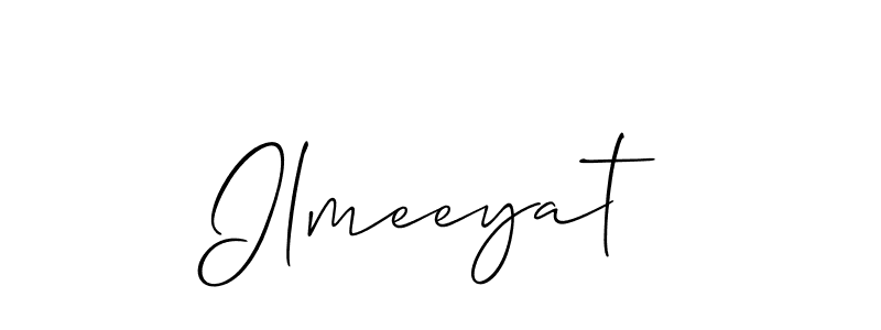 Make a beautiful signature design for name Ilmeeyat. With this signature (Allison_Script) style, you can create a handwritten signature for free. Ilmeeyat signature style 2 images and pictures png