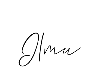 if you are searching for the best signature style for your name Ilmu. so please give up your signature search. here we have designed multiple signature styles  using Allison_Script. Ilmu signature style 2 images and pictures png