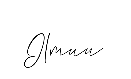 How to make Ilmuu name signature. Use Allison_Script style for creating short signs online. This is the latest handwritten sign. Ilmuu signature style 2 images and pictures png