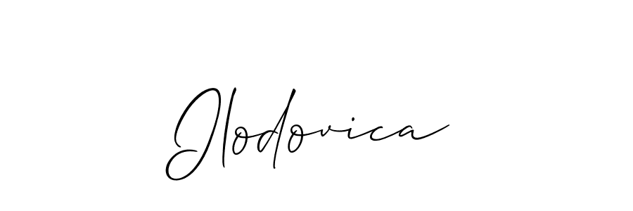 Make a short Ilodovica signature style. Manage your documents anywhere anytime using Allison_Script. Create and add eSignatures, submit forms, share and send files easily. Ilodovica signature style 2 images and pictures png