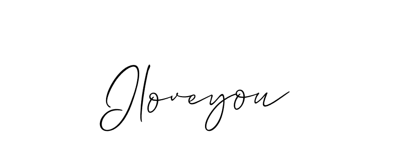 You should practise on your own different ways (Allison_Script) to write your name (Iloveyou) in signature. don't let someone else do it for you. Iloveyou signature style 2 images and pictures png