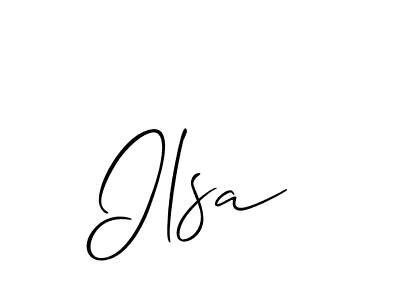 if you are searching for the best signature style for your name Ilsa. so please give up your signature search. here we have designed multiple signature styles  using Allison_Script. Ilsa signature style 2 images and pictures png
