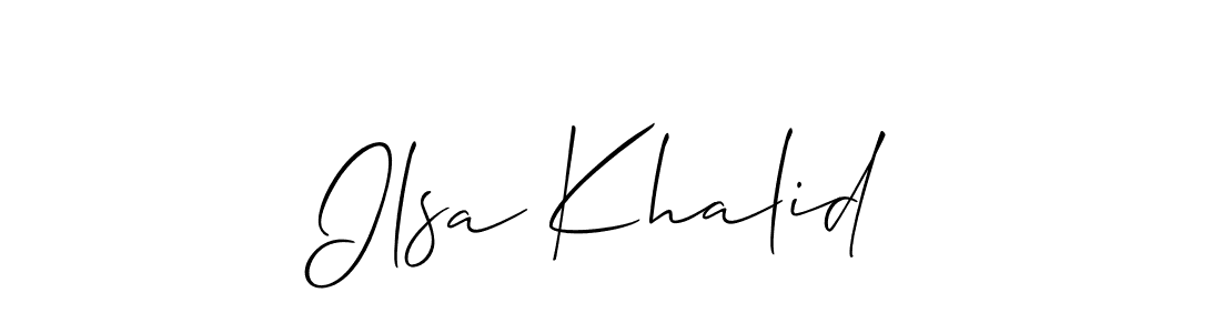 Make a beautiful signature design for name Ilsa Khalid. Use this online signature maker to create a handwritten signature for free. Ilsa Khalid signature style 2 images and pictures png