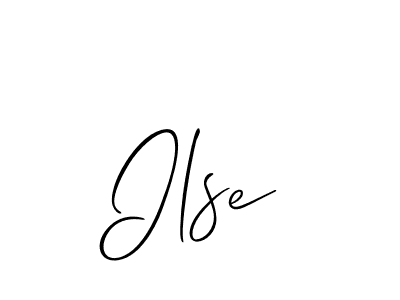 You should practise on your own different ways (Allison_Script) to write your name (Ilse) in signature. don't let someone else do it for you. Ilse signature style 2 images and pictures png