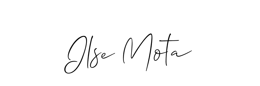 Ilse Mota stylish signature style. Best Handwritten Sign (Allison_Script) for my name. Handwritten Signature Collection Ideas for my name Ilse Mota. Ilse Mota signature style 2 images and pictures png