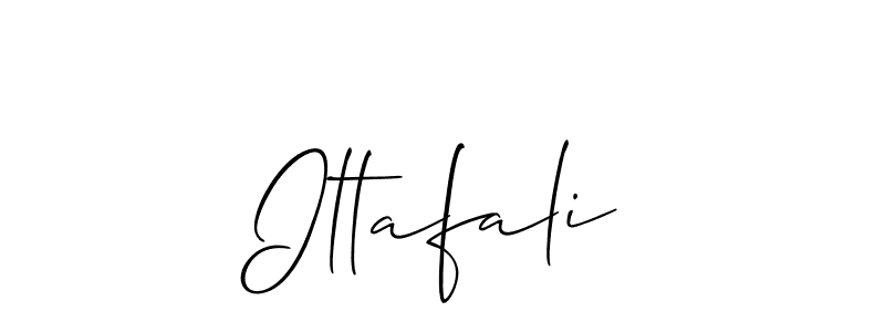 How to make Iltafali signature? Allison_Script is a professional autograph style. Create handwritten signature for Iltafali name. Iltafali signature style 2 images and pictures png