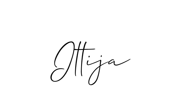 How to make Iltija signature? Allison_Script is a professional autograph style. Create handwritten signature for Iltija name. Iltija signature style 2 images and pictures png